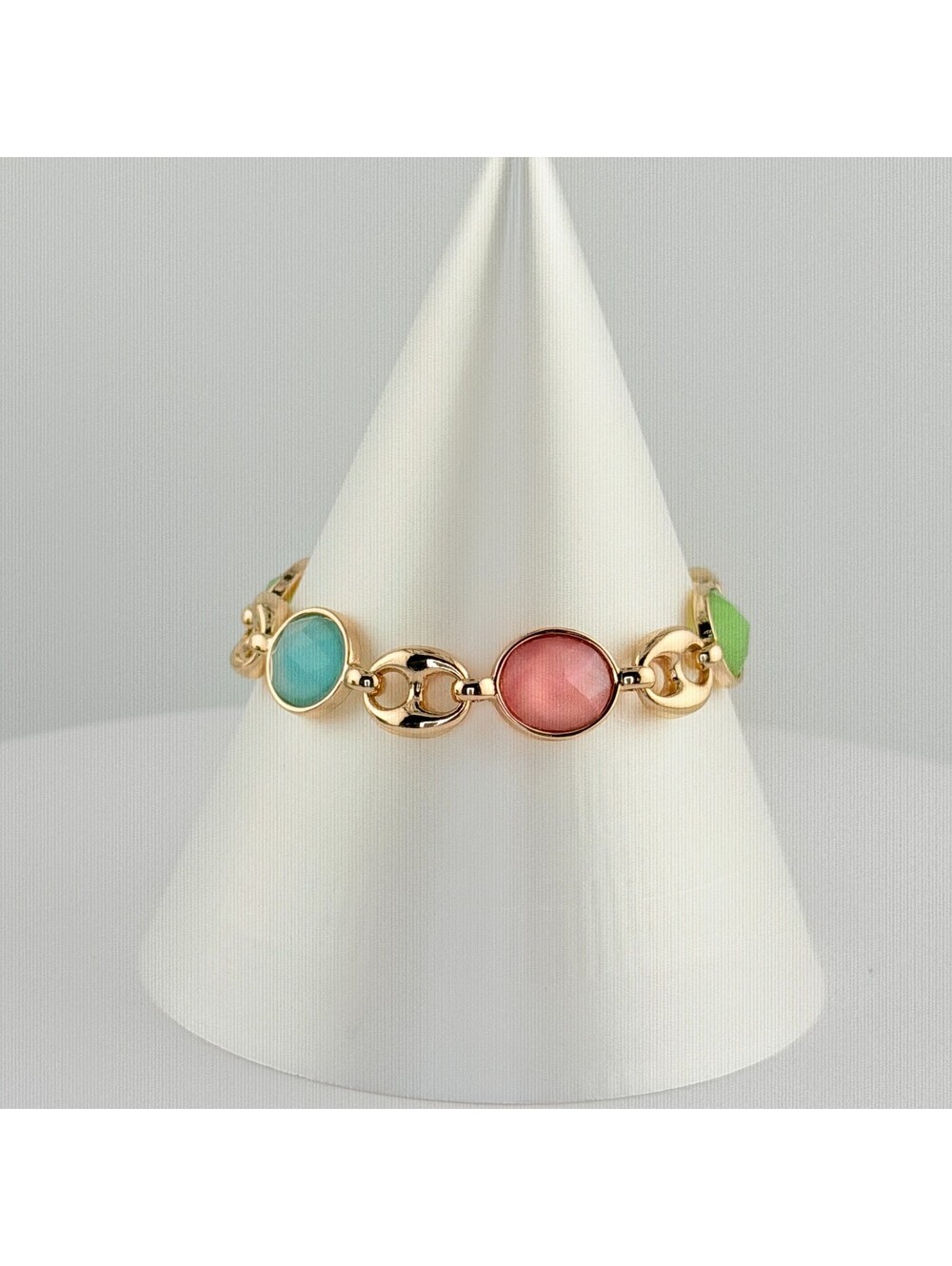 Bomb Party Single Stack Bracelet - on Yellow Gold #75